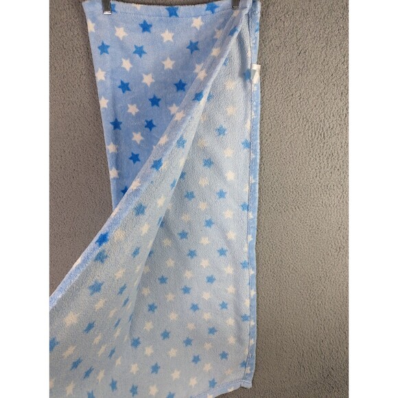 Chickpea Baby Blanket Blue White Stars Rare 28x38 Nursery Lovey Soft Replacement - Picture 5 of 5